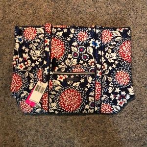 Vera Bradley red white and blossoms tote